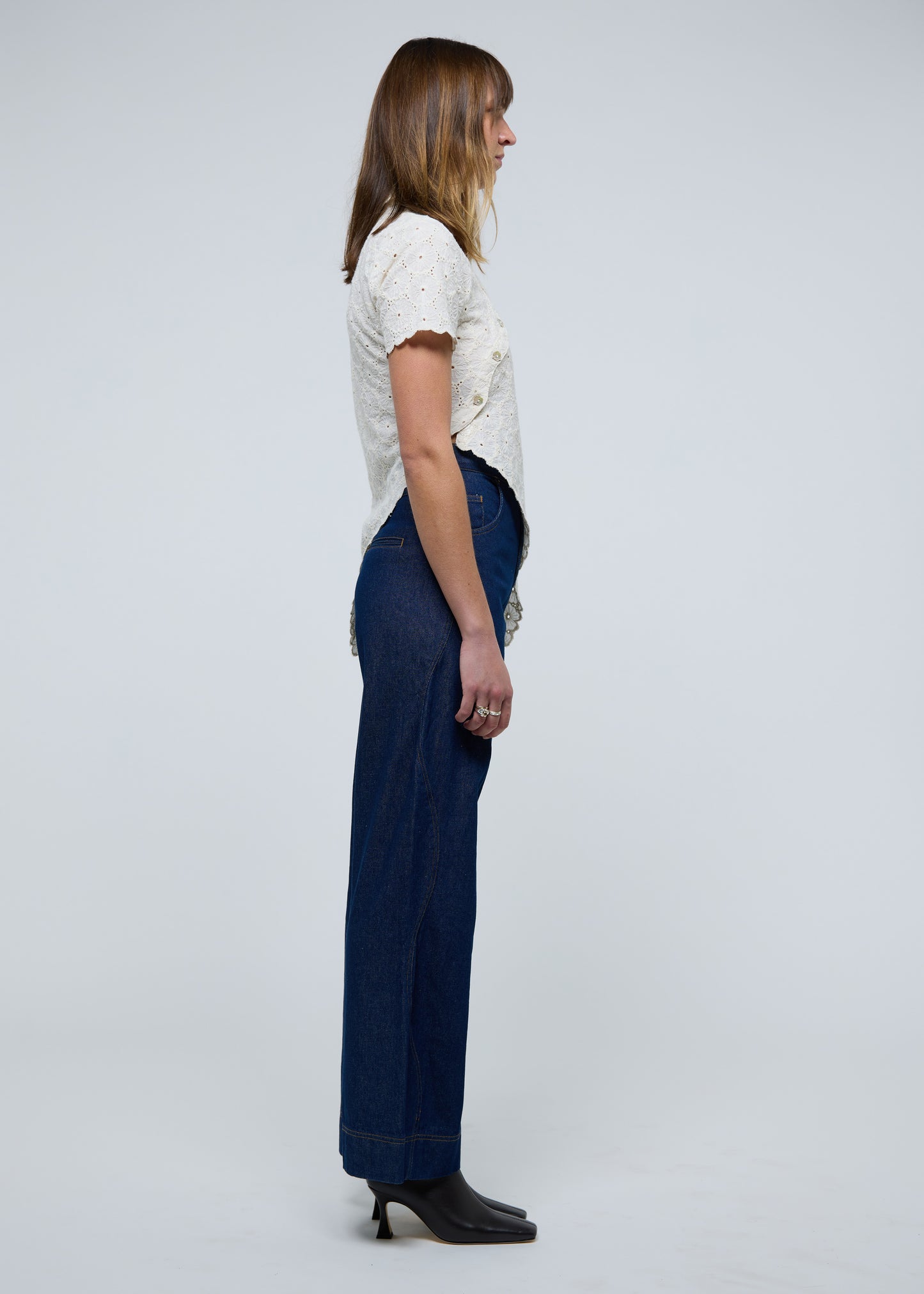 Daisy Asymmetric Top - Ivory