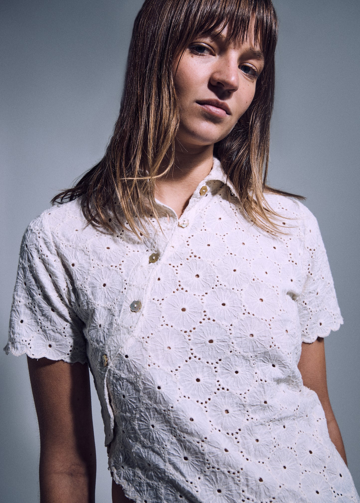 Daisy Asymmetric Top - Ivory