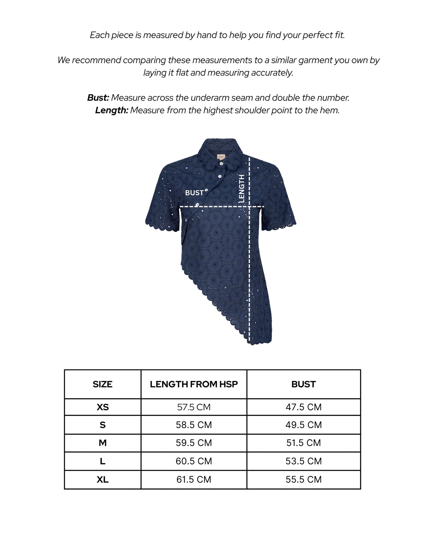 Daisy Asymmetric Top - Navy