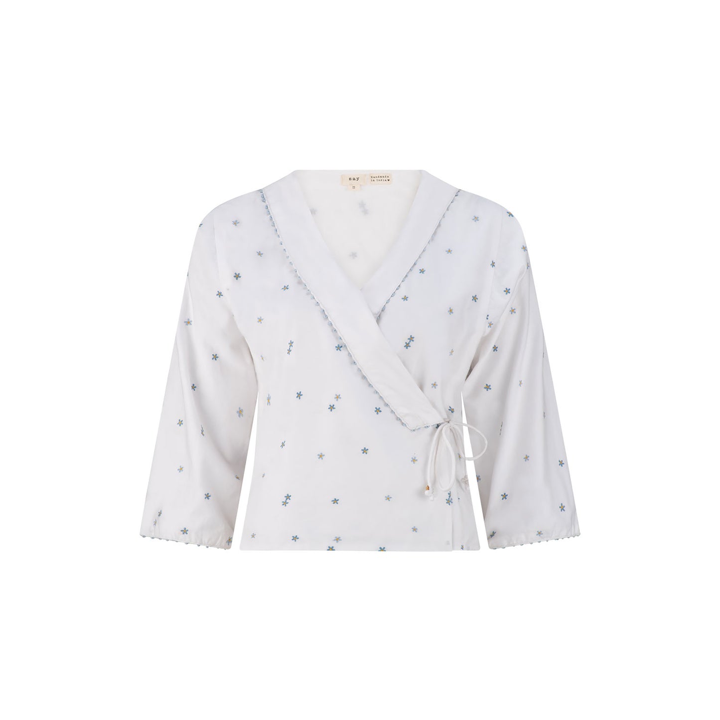 Wrap Top - Blue Bell Ditsy