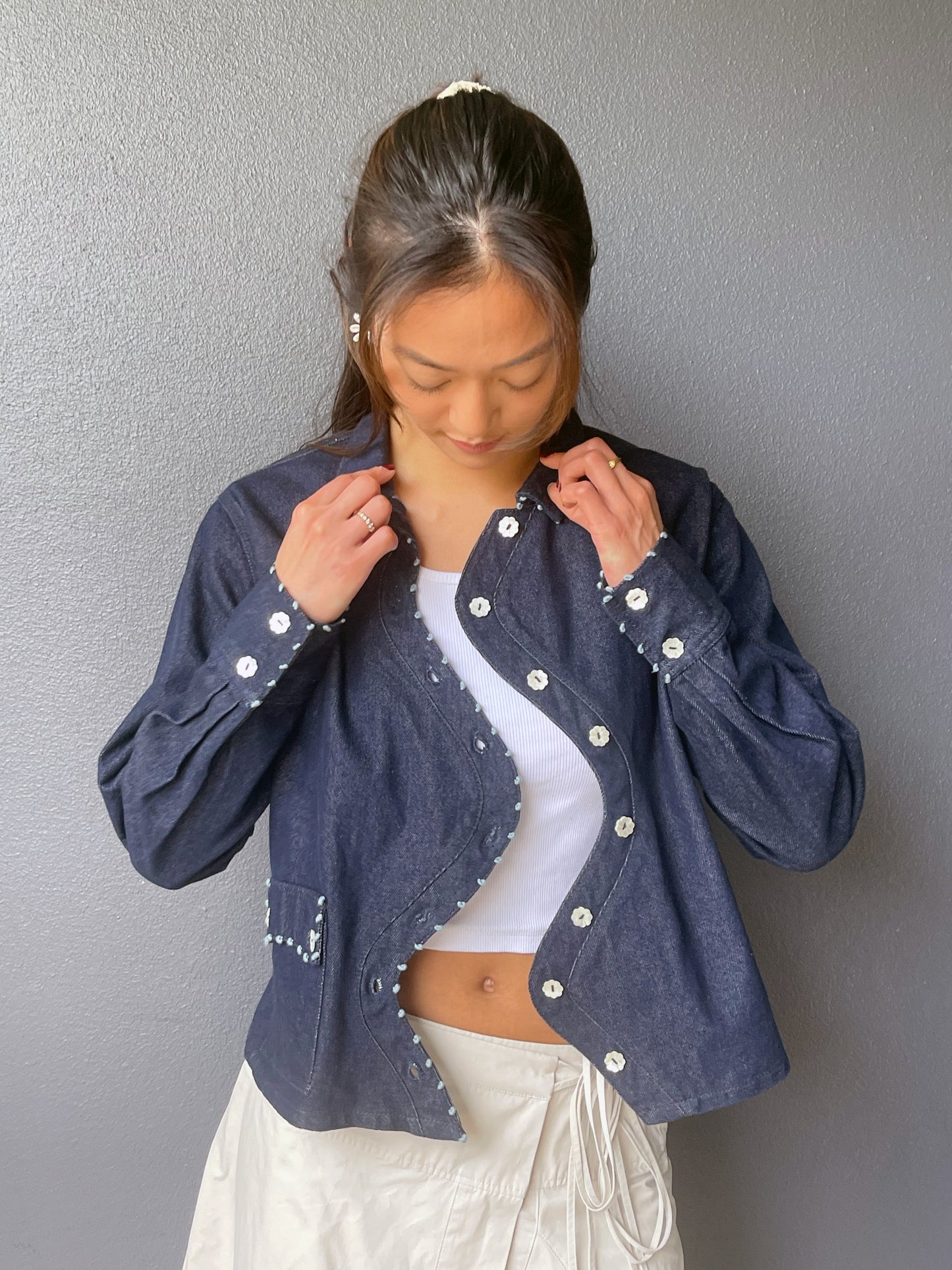 Wave Denim Jacket