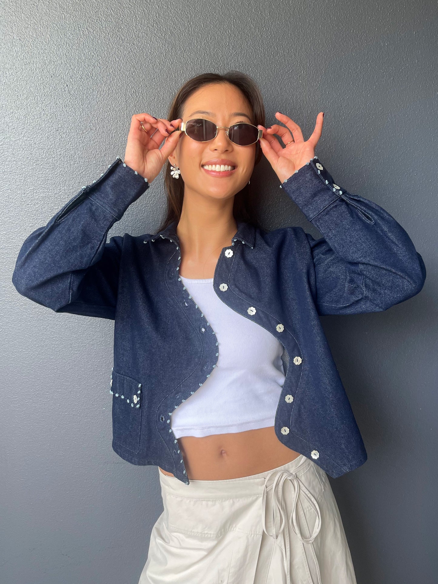Wave Denim Jacket
