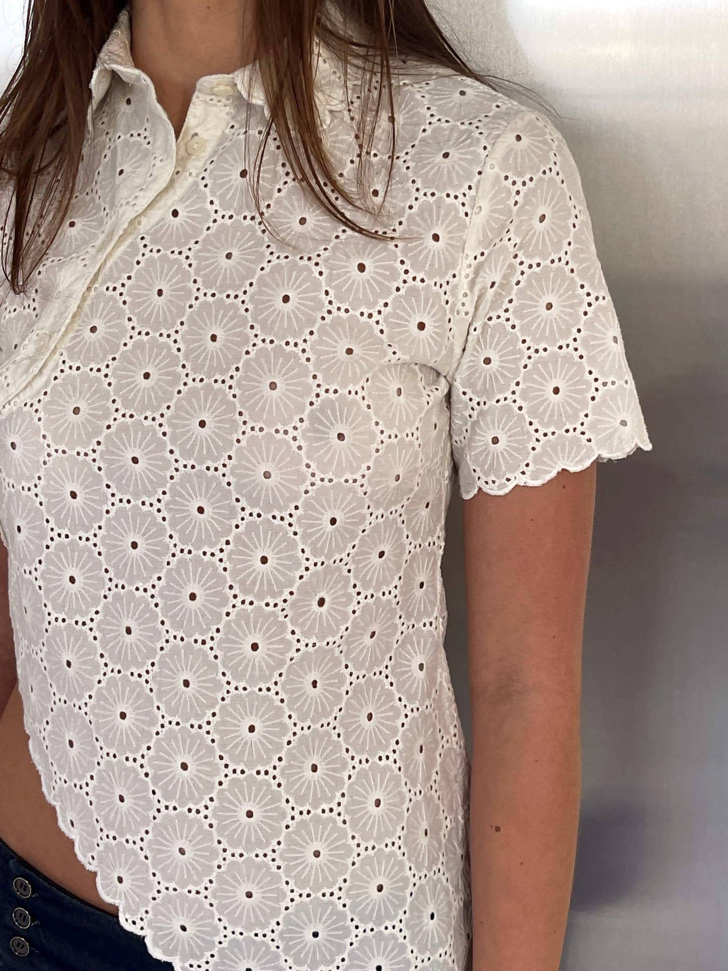 Daisy Asymmetric Top - Ivory