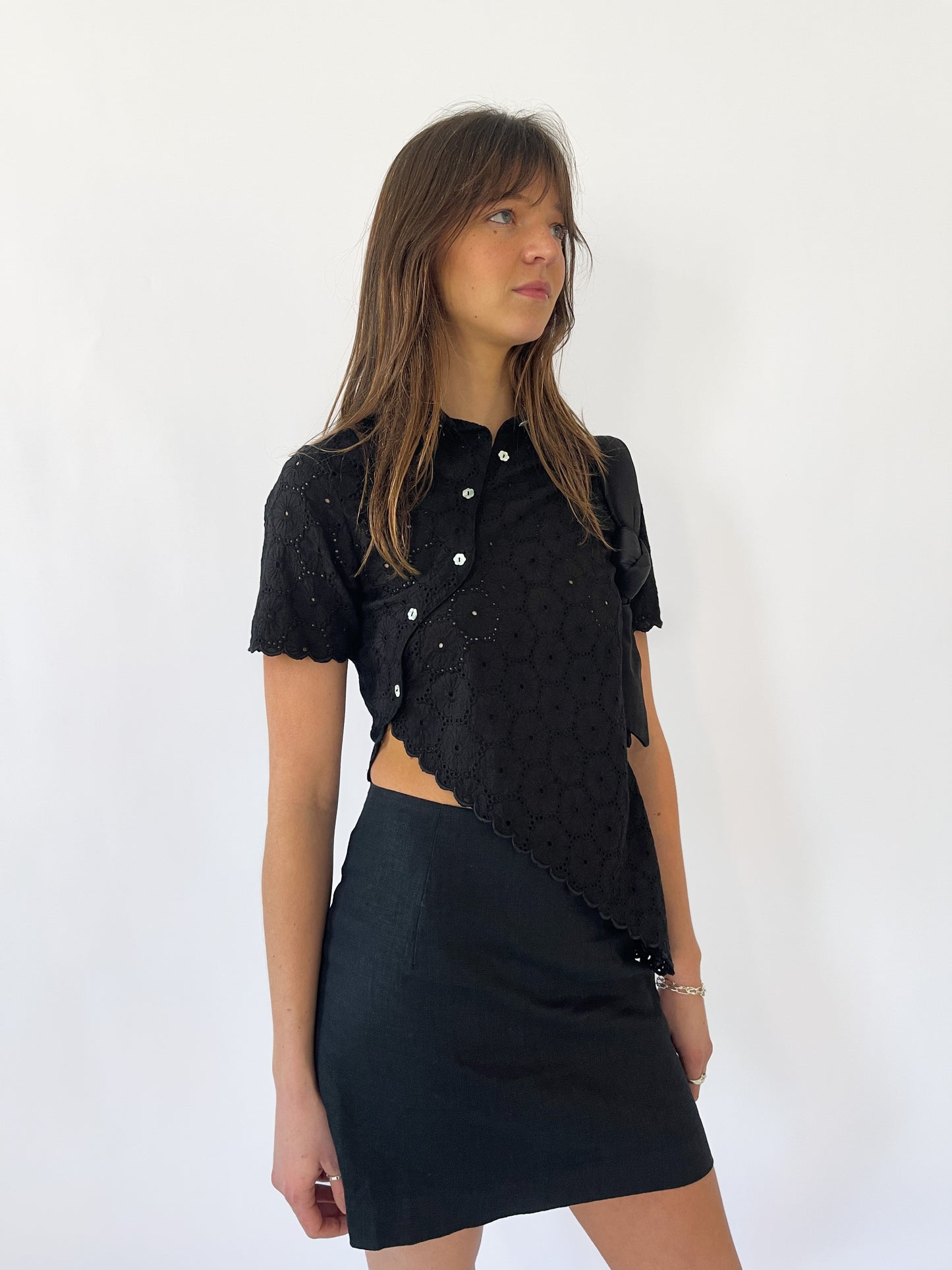 Daisy Asymmetric Top - Noir