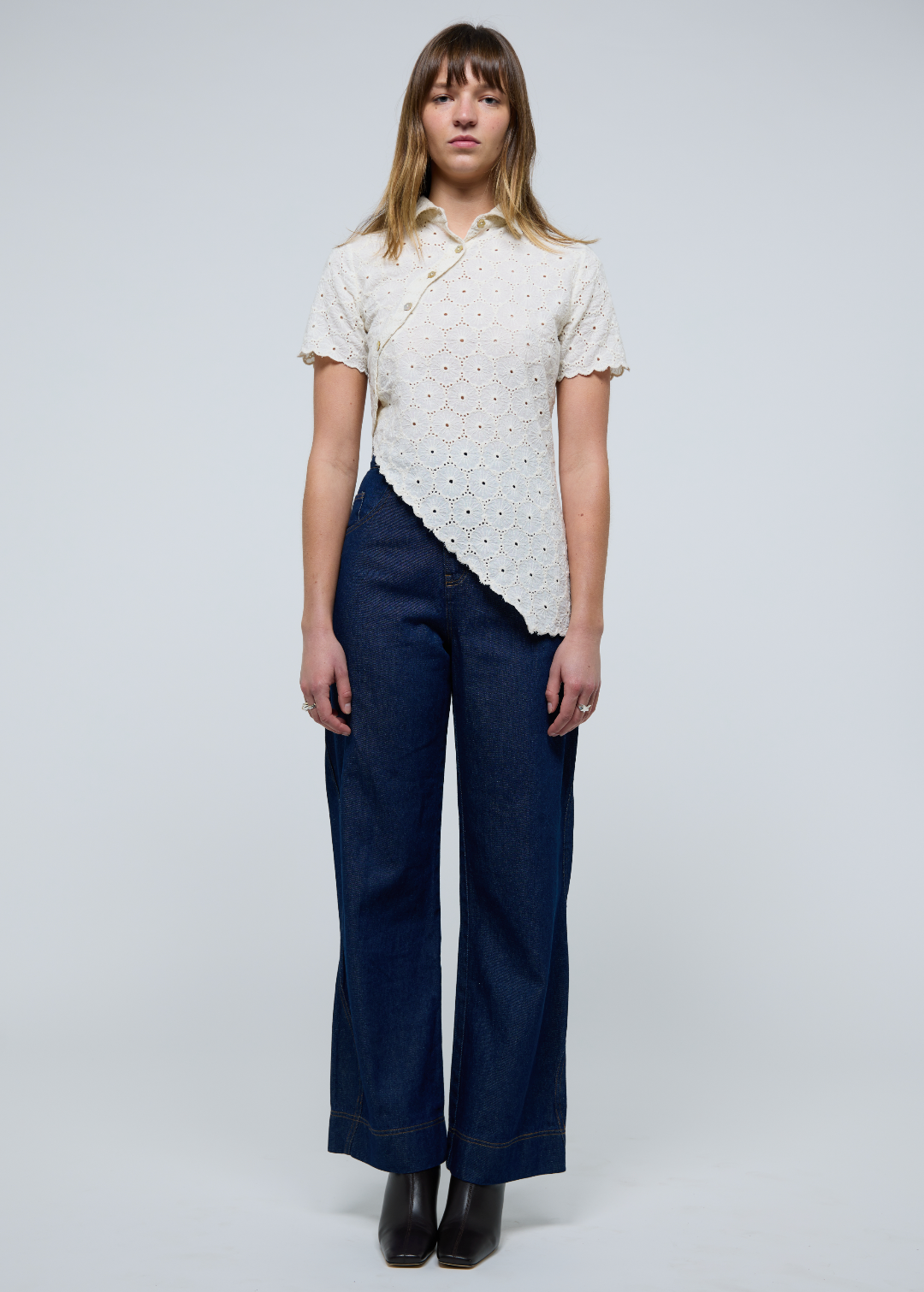 Daisy Asymmetric Top - Ivory