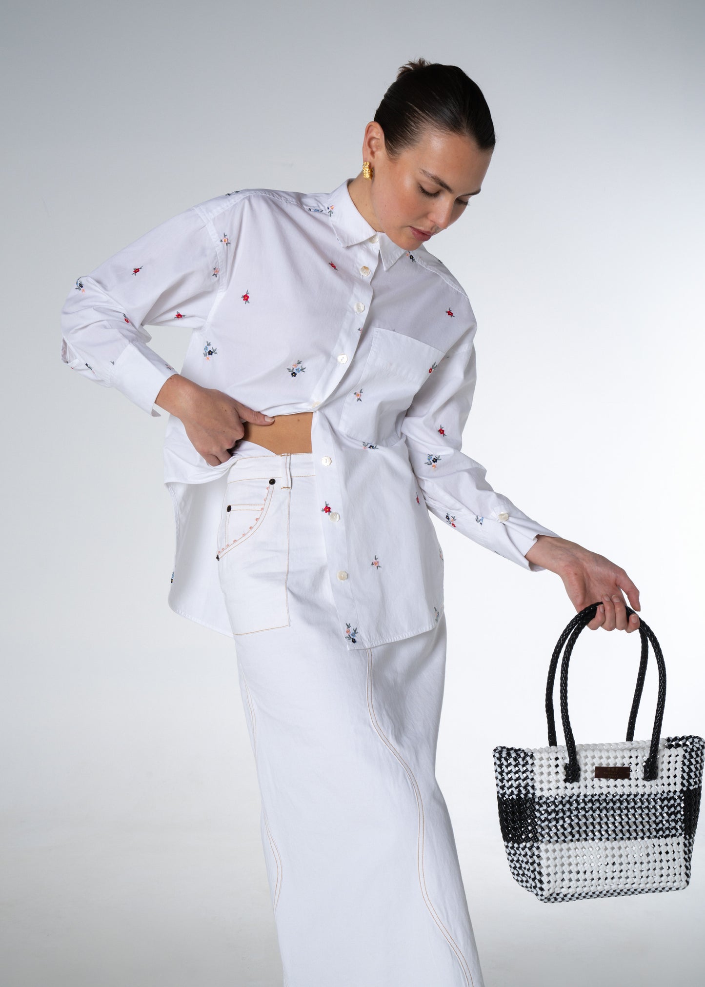 Ditsy Embroidered Shirt