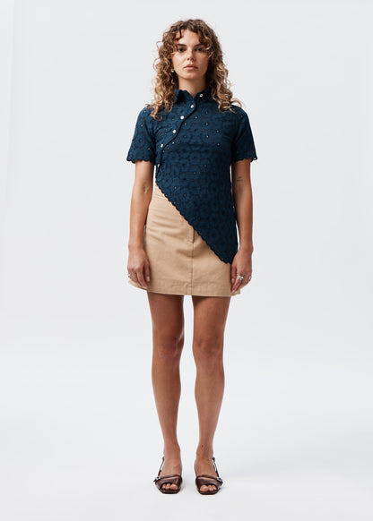 Daisy Asymmetric Top - Navy