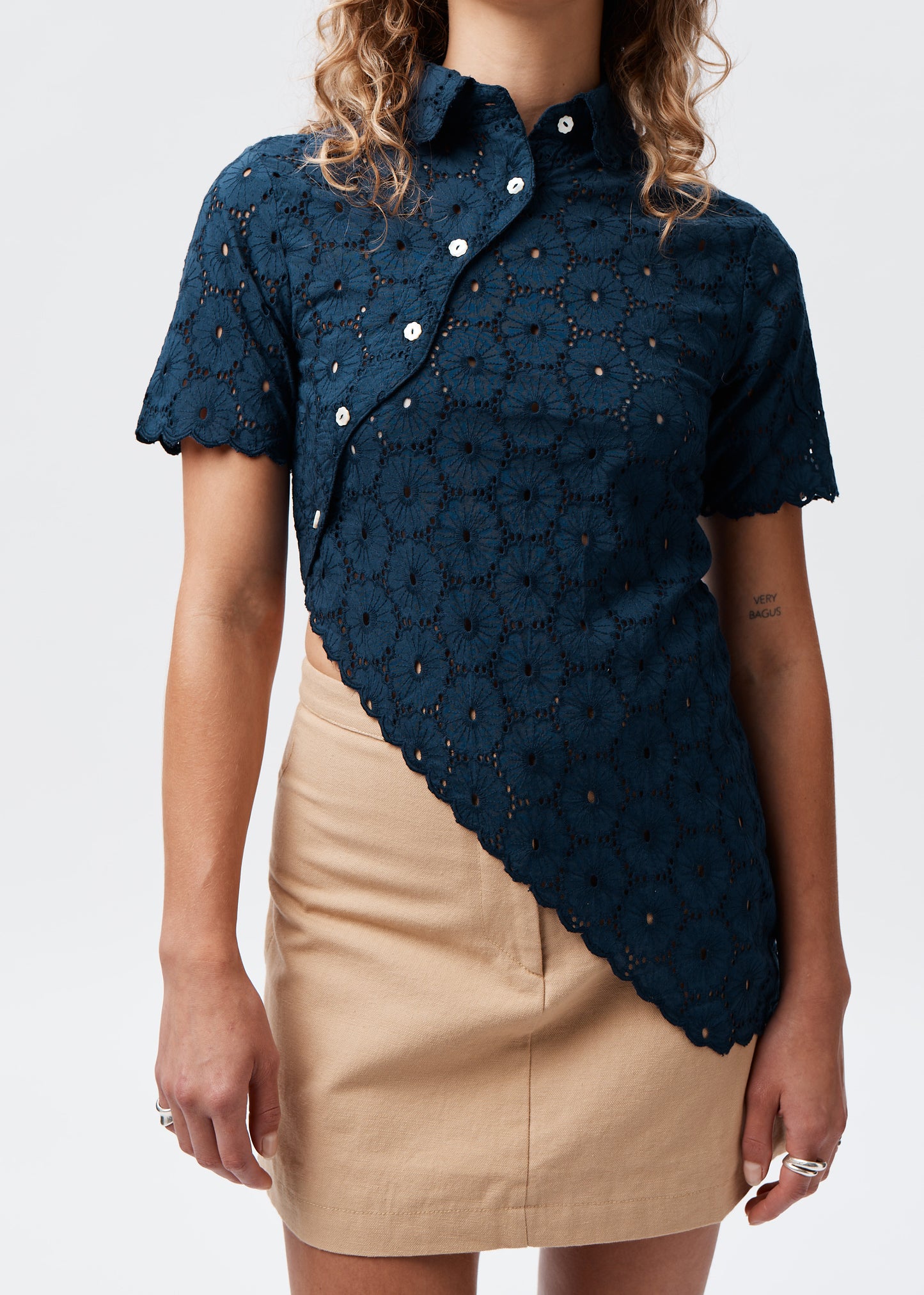 Daisy Asymmetric Top - Navy