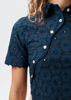 Daisy Asymmetric Top - Navy