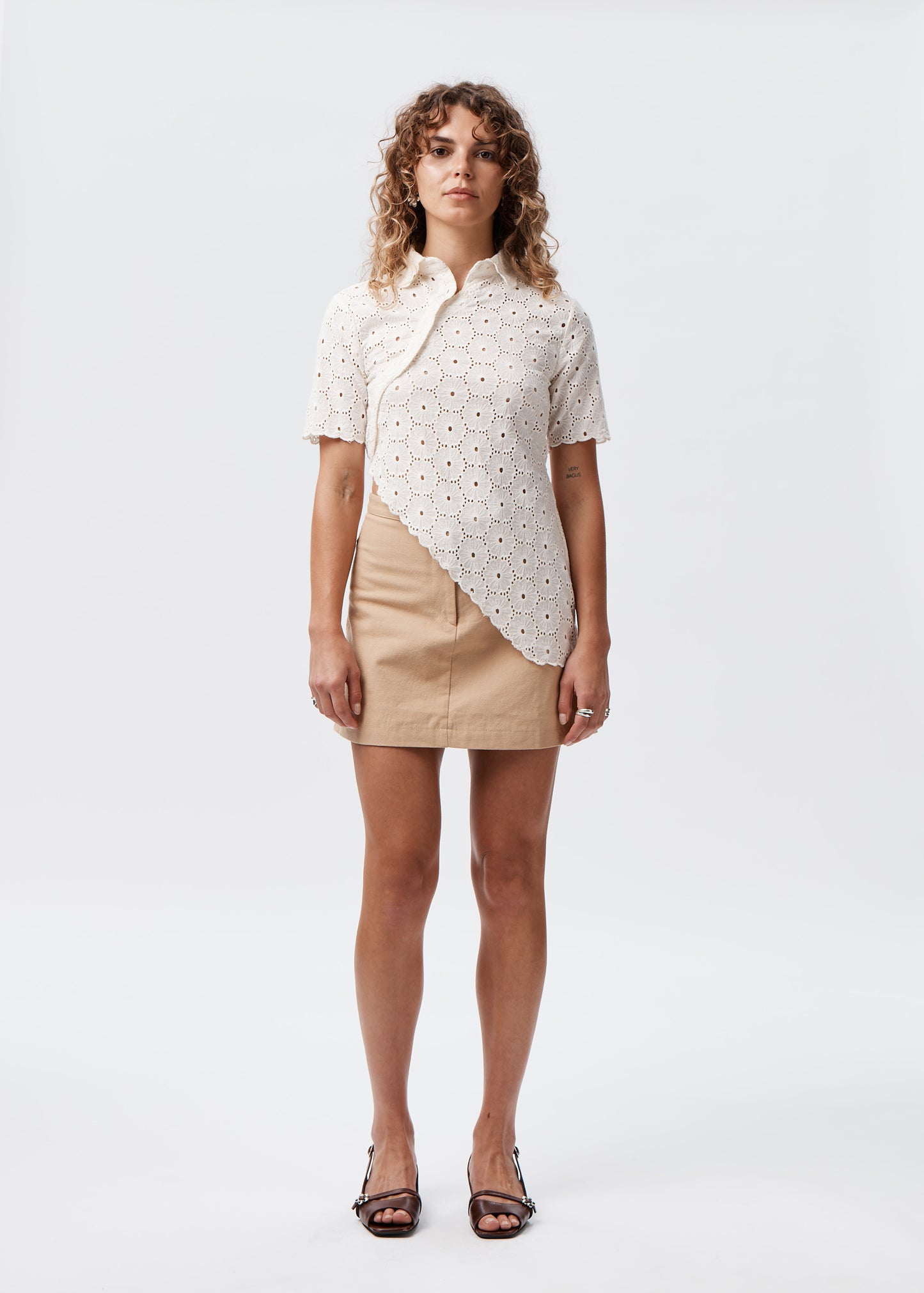 Daisy Asymmetric Top - Ivory