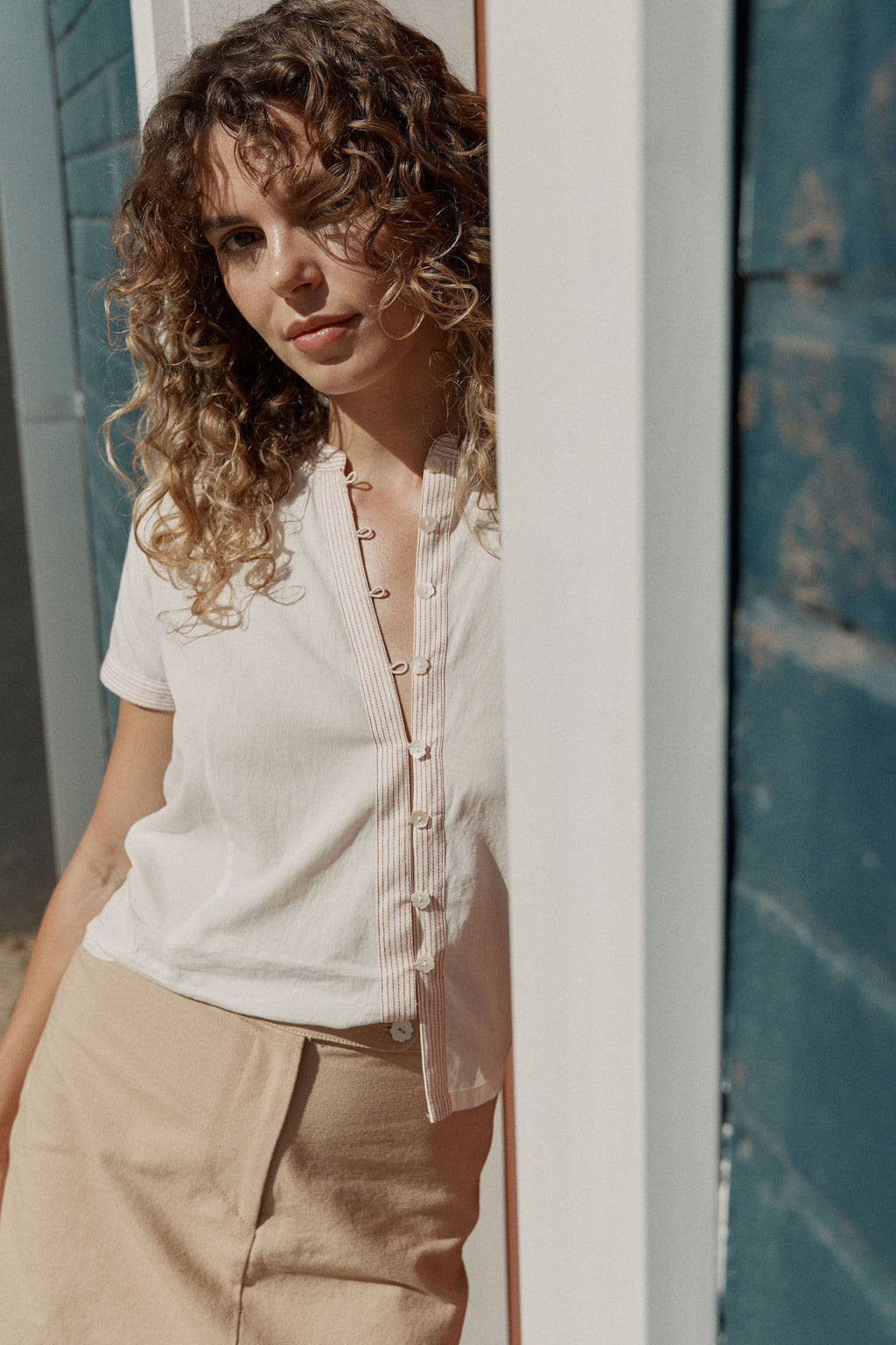 Zoe Asymmetric Blouse