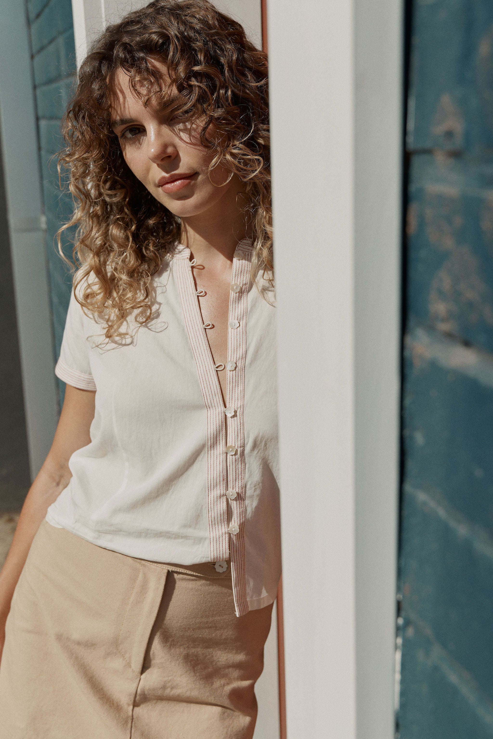 Zoe Asymmetric Blouse