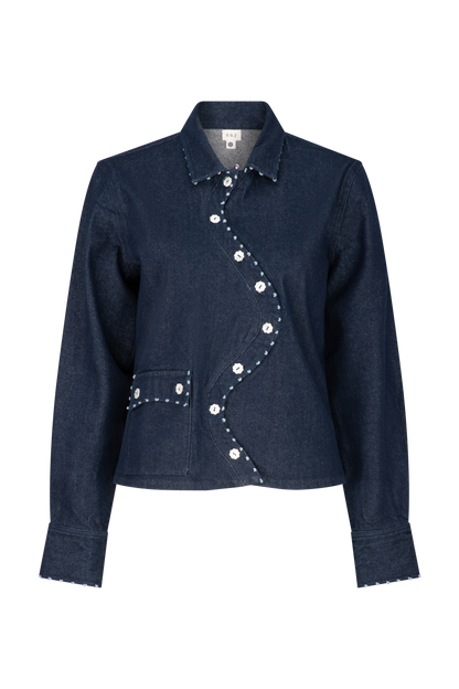 Wave Denim Jacket