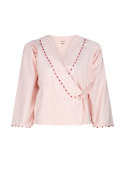 Wrap Top - Blush Pink
