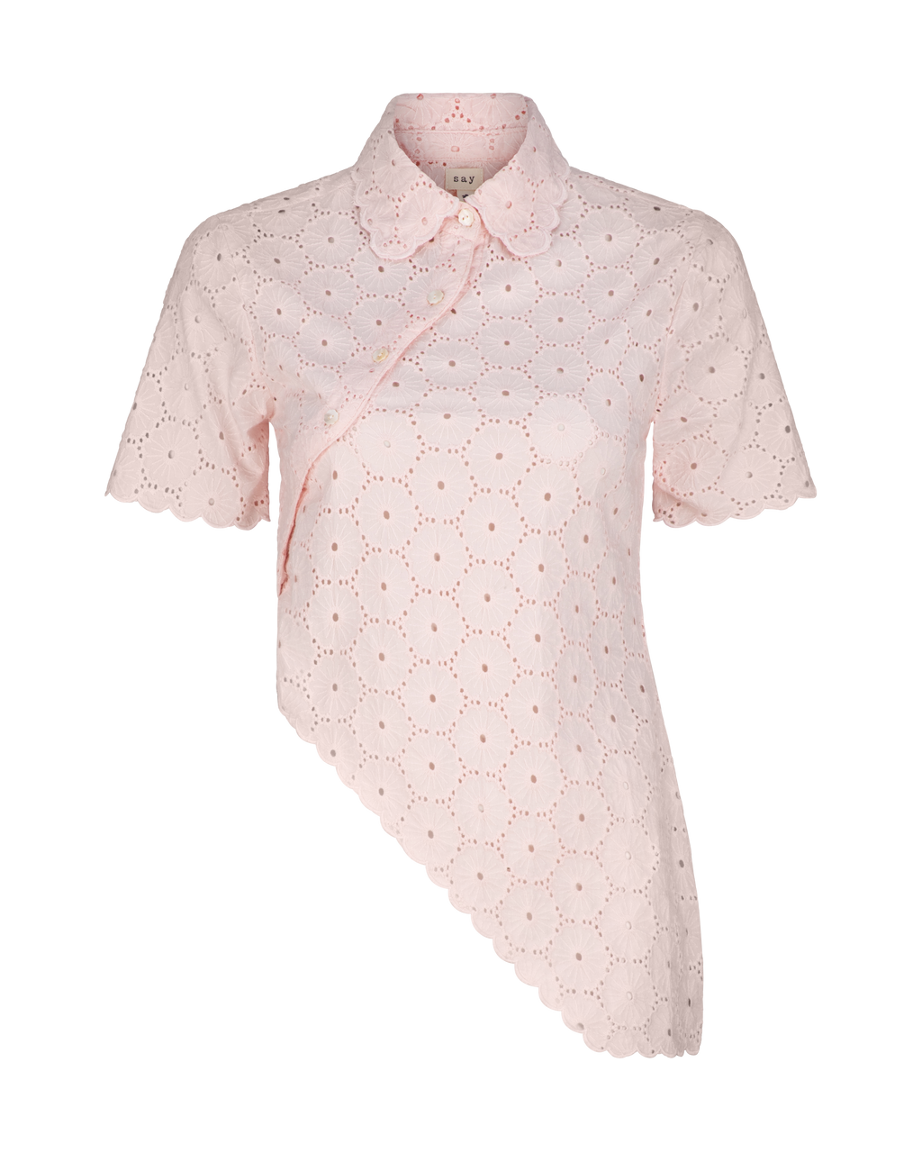 Daisy Asymmetric Top - Blush Pink