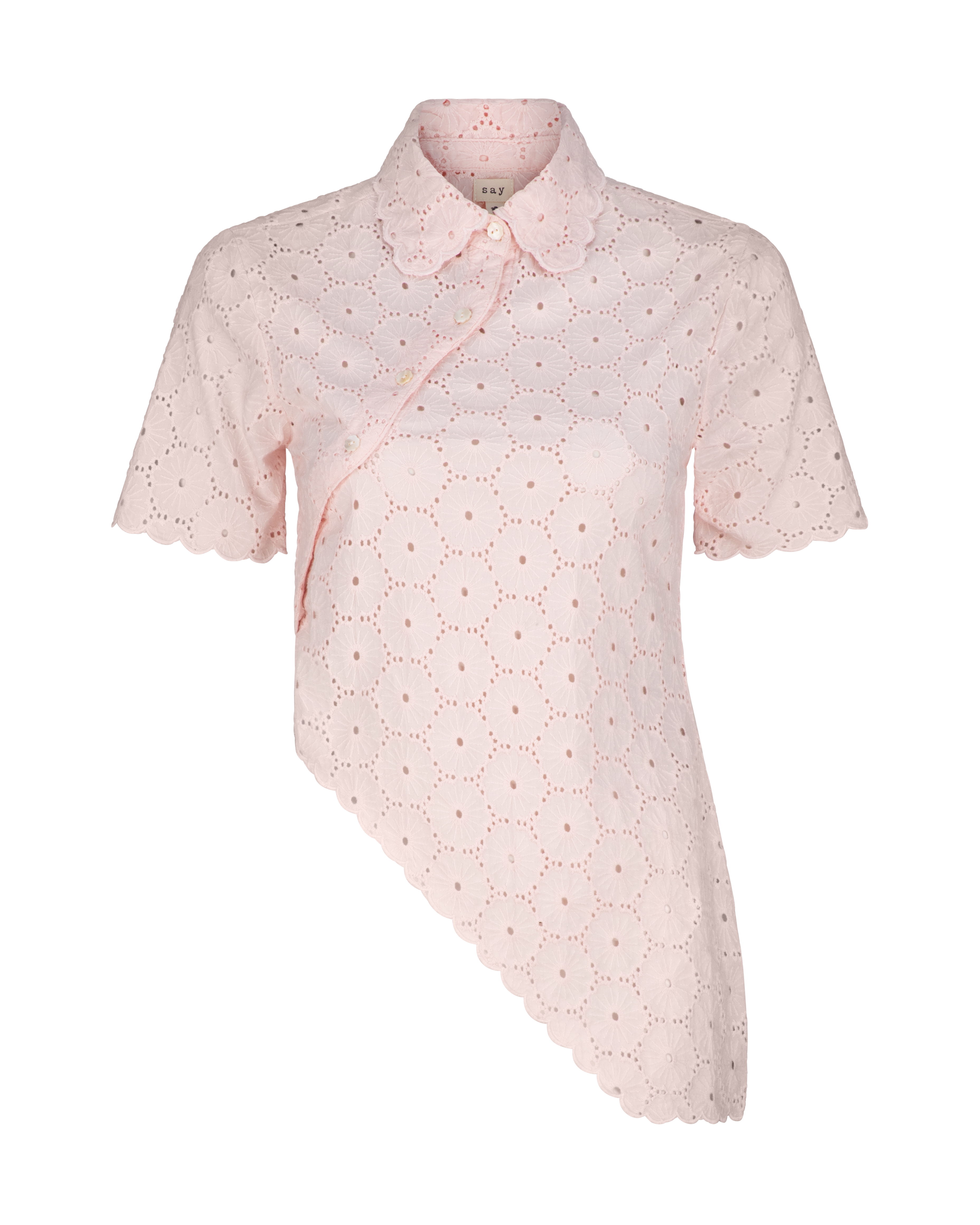 Daisy Asymmetric Top - Blush Pink