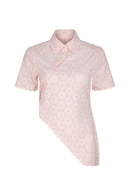 Daisy Asymmetric Top - Blush Pink