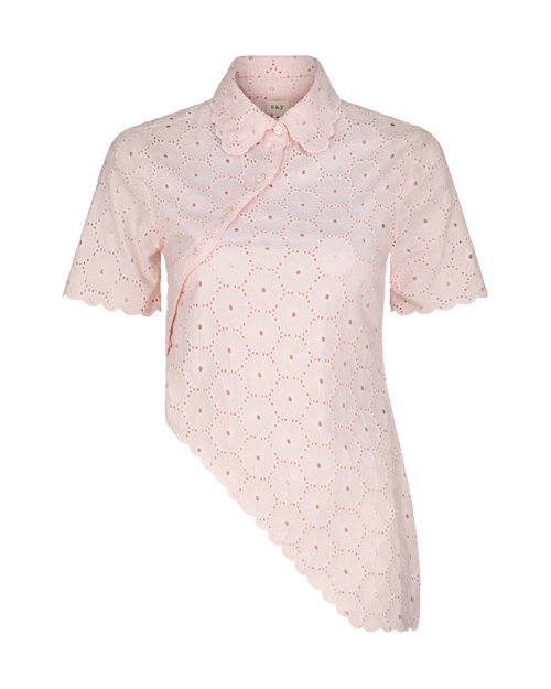 Daisy Asymmetric Top - Blush Pink