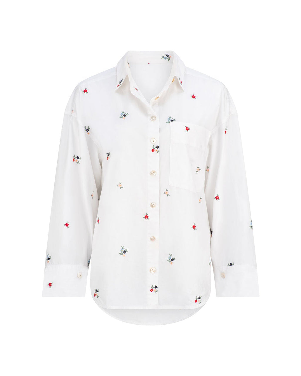 Ditsy Embroidered  Shirt