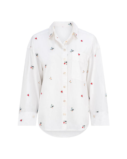 Ditsy Embroidered  Shirt