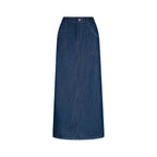 Wave Denim Skirt - Denim