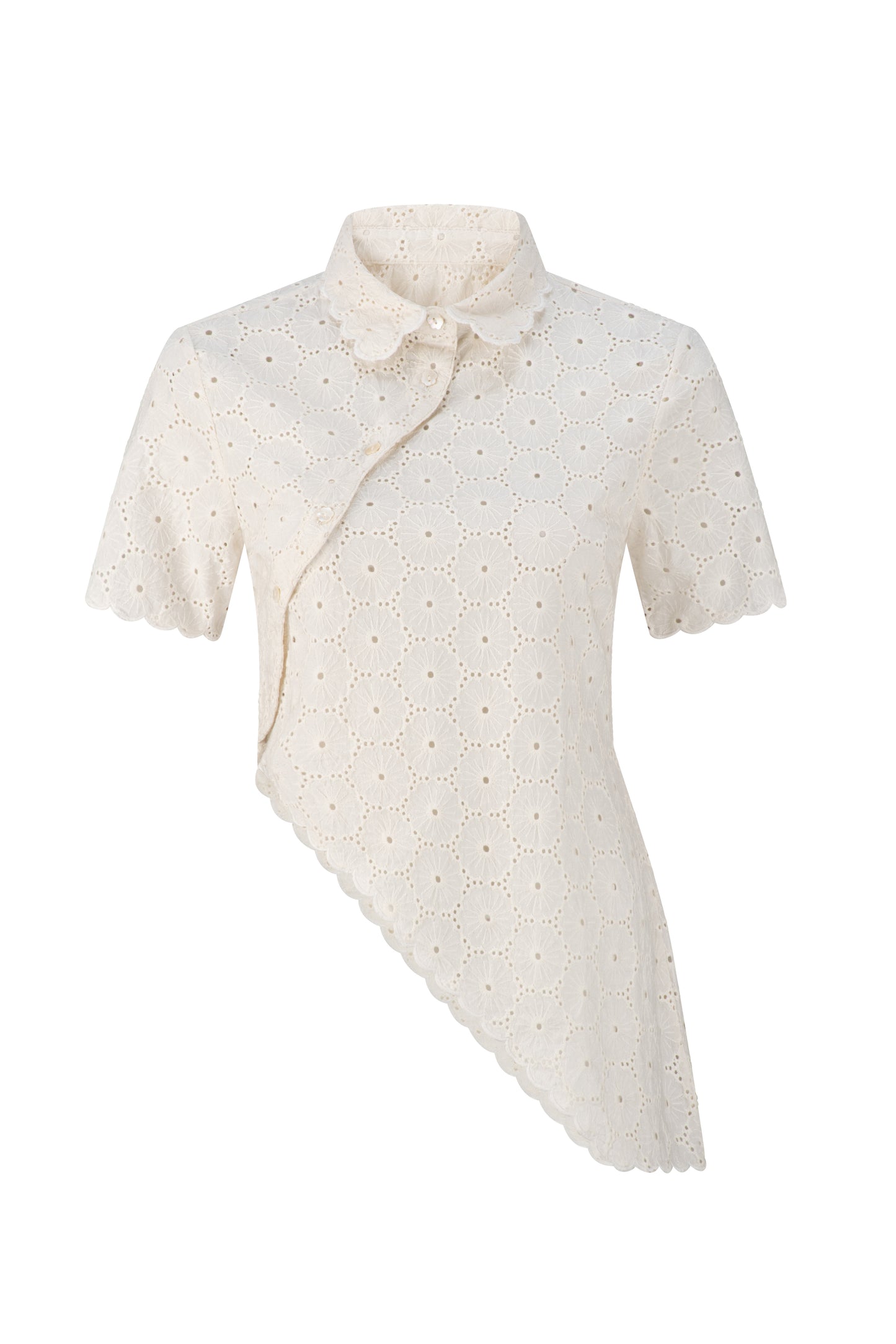 Daisy Asymmetric Top - Ivory