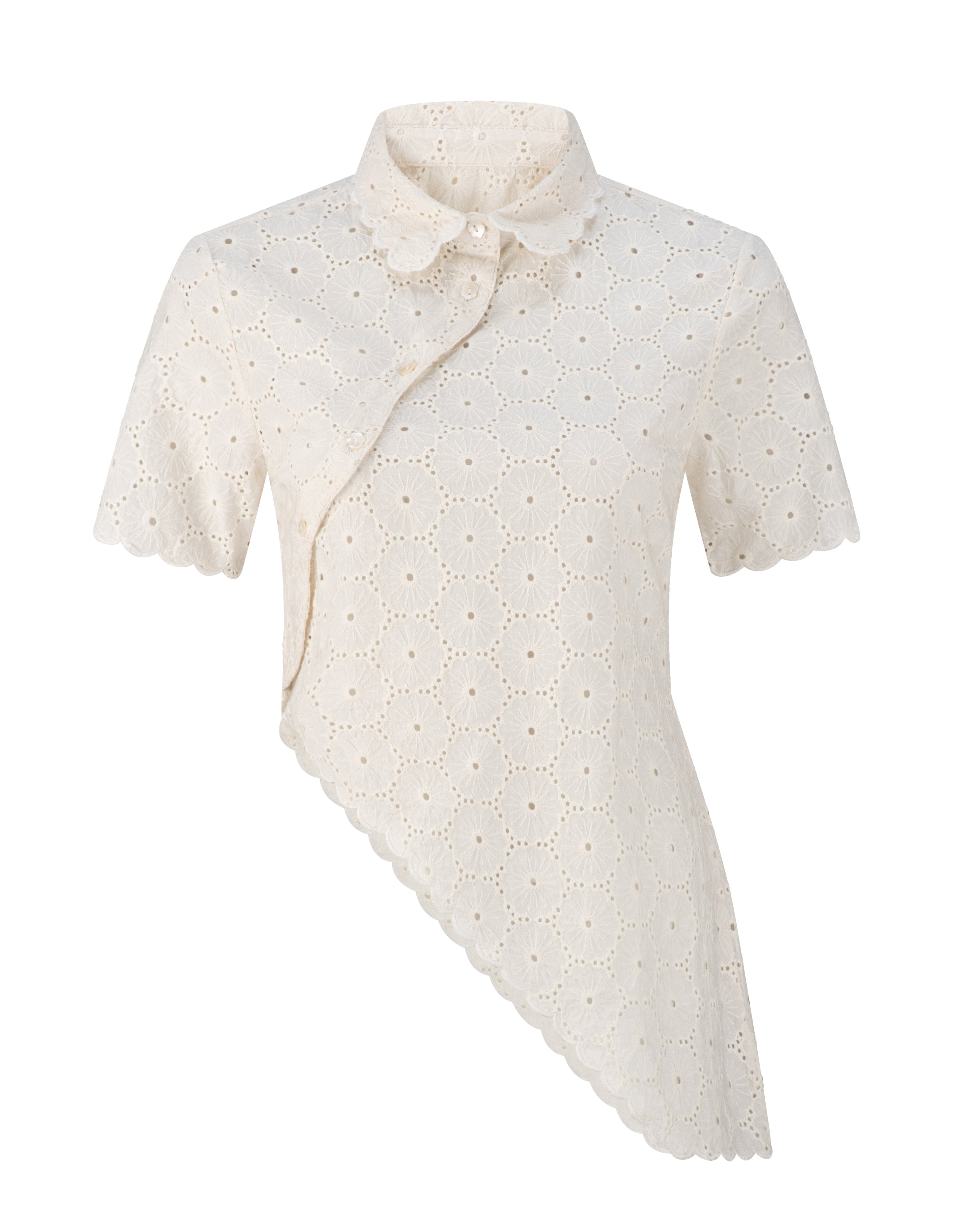 Daisy Asymmetric Top - Ivory