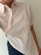 Daisy Asymmetric Top - Blush Pink