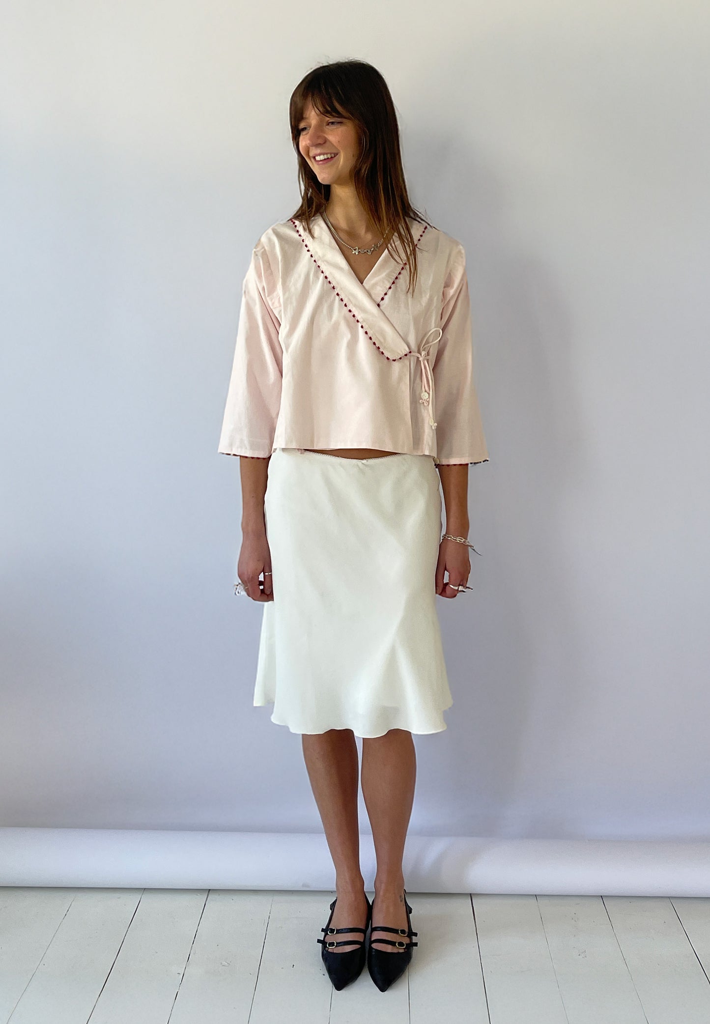 Wrap Top - Blush Pink
