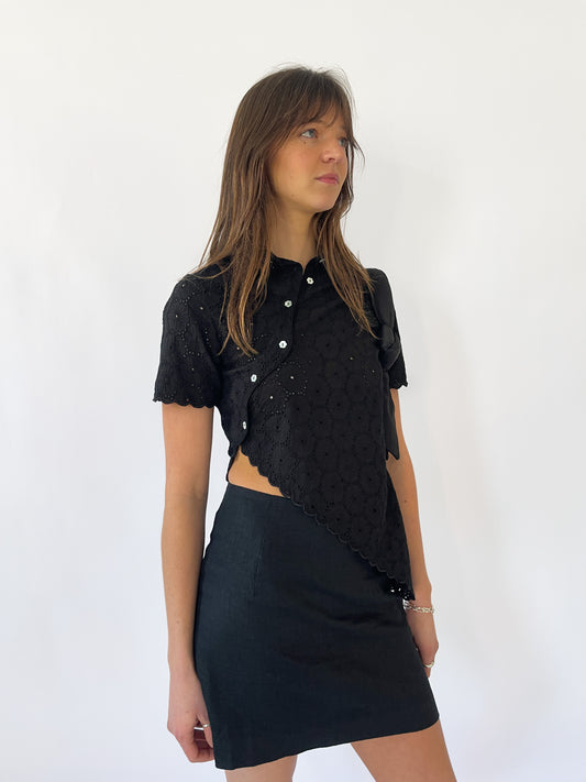 Daisy Asymmetric Top - Noir