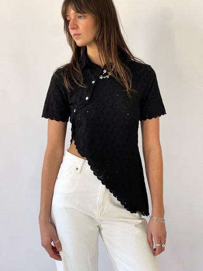 Daisy Asymmetric Top - Noir
