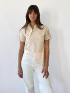 Daisy Asymmetric Top - Blush Pink