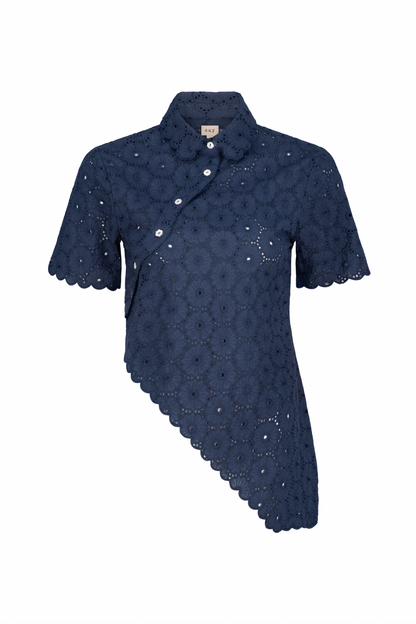 Daisy Asymmetric Top - Navy