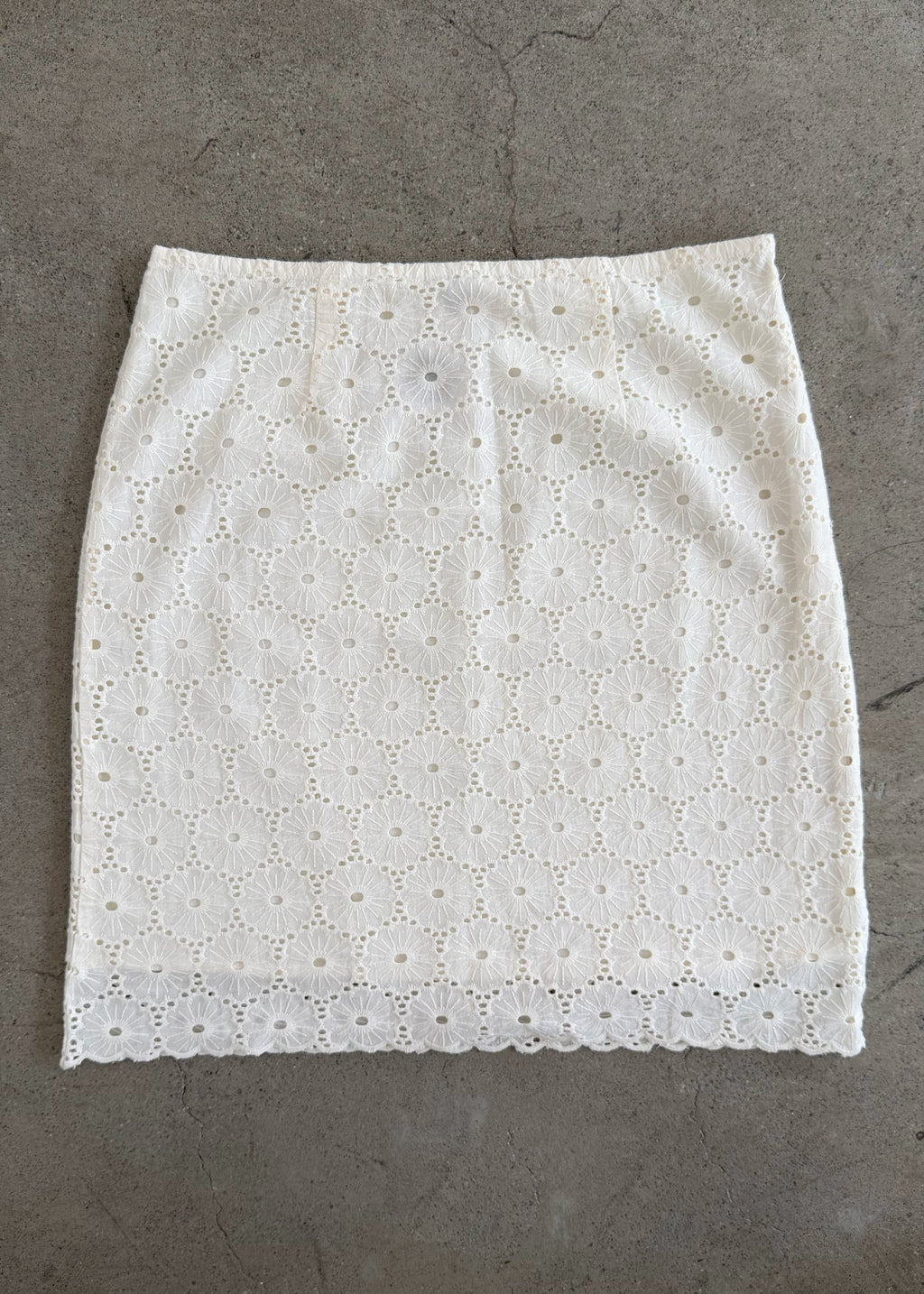 Daisy Skirt Midi - Ivory