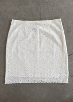 Daisy Skirt Midi - Ivory
