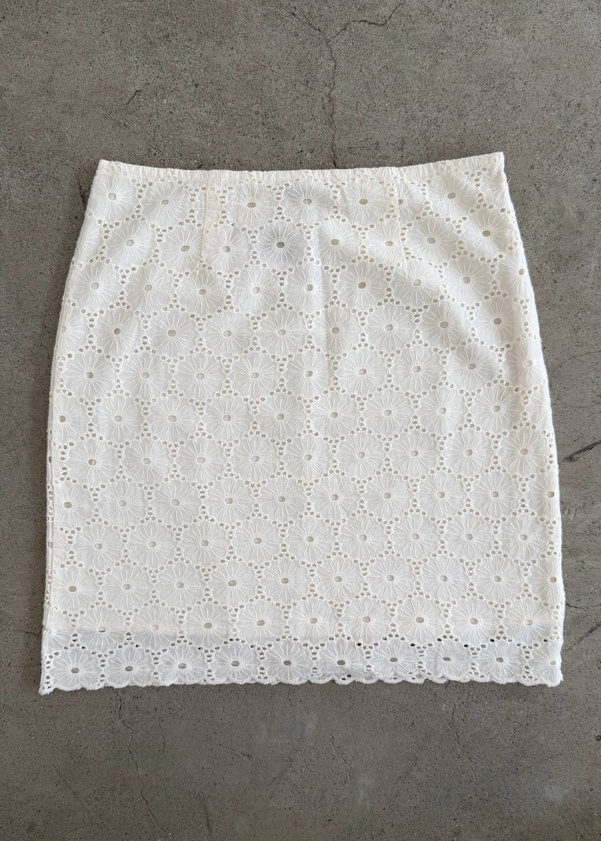 Daisy Skirt Midi - Ivory