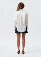 Say the Label Peggy Shirt Ivory Back Detail French Seams