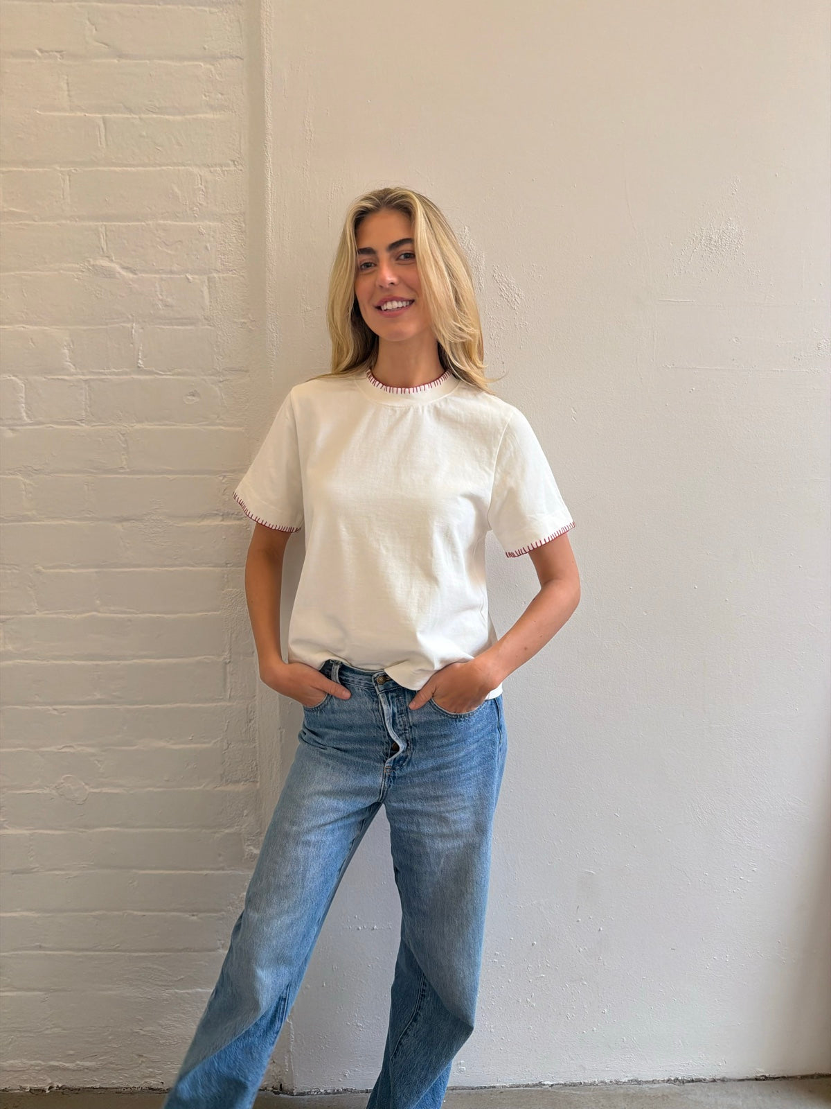 The Signature Tee in Ivory